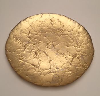 Golden plate - Plat rond 32cm